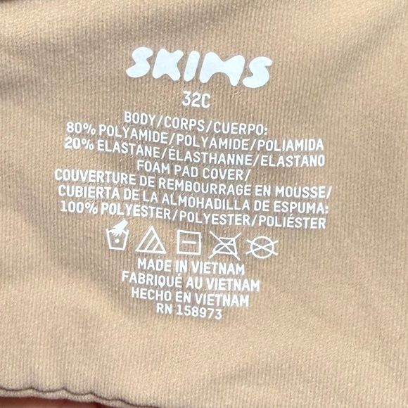SKIMS Fits Everybody Strapless Bra 32C New With Tags - Picture 4 of 4